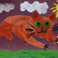 Кабденова Алтынай, 5 лет, Рыжик спешит к друзьям