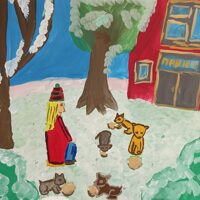 Бабурина Диана, 9 лет. Помощь приюту для животных